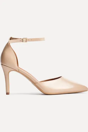 Linzi Thea Closed Back Stiletto Court Heels With Ankle Strap ShoesEU 38 (UK 5)