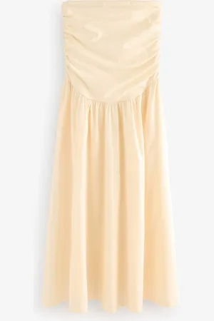 Next Bandeau Jersey Woven Mix Midi Dress40
