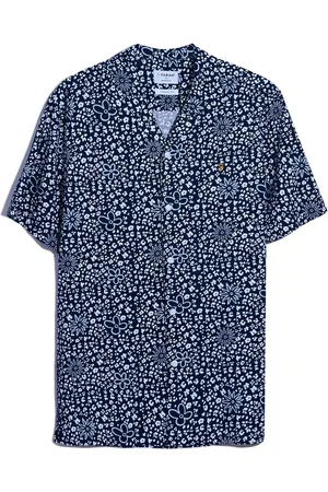 Farah Blue Landon Short Sleeve Print Shirt2X-Large