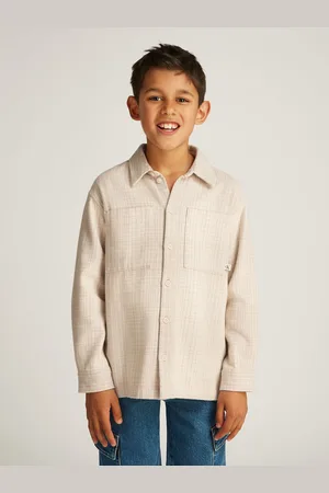 Calvin Klein Relaxed 100% Cotton Check Overshirt8 Jaar (128 cm)