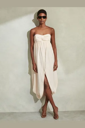 Reiss Evanna Bustier Parachute midi-jurk met ballonzoomEU 34 (UK 6)
