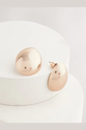 Next Chunky dome oorknopjes gemaakt van gerecycled zinkEén