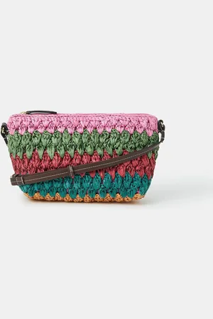 Accessorize Mix Woven Raffia Cross-Body Bageen