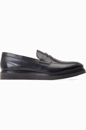 Base London Sid Slip On Black Loafersuk10eu44
