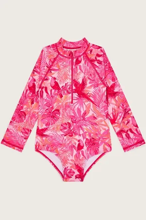 Monsoon Birds Of Paradise UPF50 Long Sleeve Swimsuit134140cm