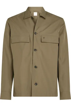 Calvin Klein Boxy Cotton Blend OvershirtL