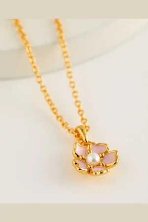 Ted Baker PETIIES: Painted Flower Pendant NecklaceEén