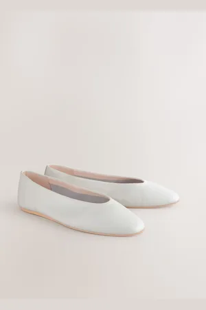 Next Forever Comfort Leather Round Toe Ballerinaseu38