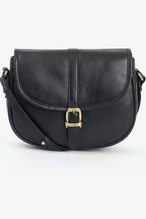 Barbour Laire Medium Leather Saddle BagEén