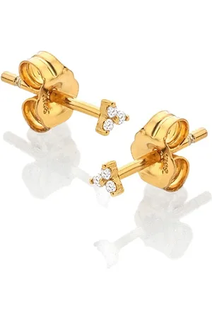 Hot Diamonds Gold Tone Topaz Micro Stud EarringsEén