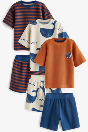 Next 3 verpakking van 100% katoenen pyjama met korte mouwen (9 mnd