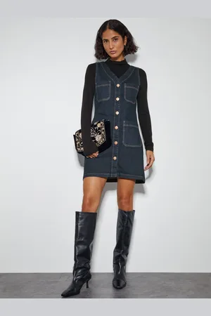 Monsoon Pia Denim Pinafore Mini DressXL