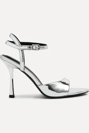 Linzi Eleni Open Toe Pointed Heels With Asymmetric Front Strapeu38