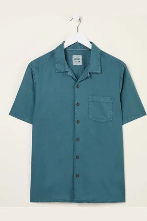 Fat Face FatFace Short Sleeve Linen Cotton Shirtxlarge