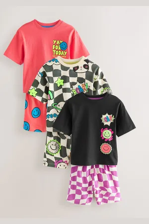 Next Short 100% Cotton Pyjamas 3 Pack (9mths-10yrs)8086cm