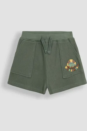 JoJo Maman Bébé Dino Embroidered Textured Shorts110116cm