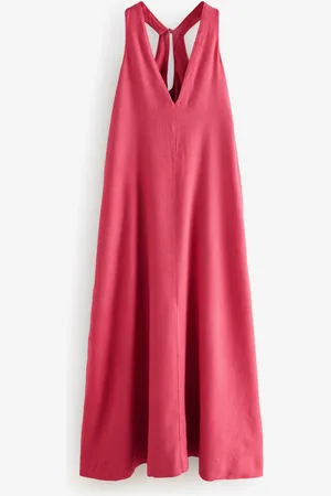 Next Halterneck Maxi Dress With Linen44 R