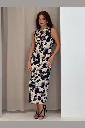 Girl in Mind Ramona midi-jurk met dierenprint44