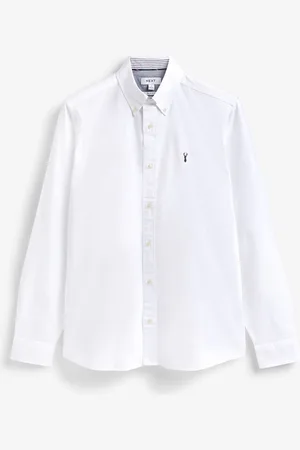 Next Long Sleeve Oxford 100% Cotton ShirtM