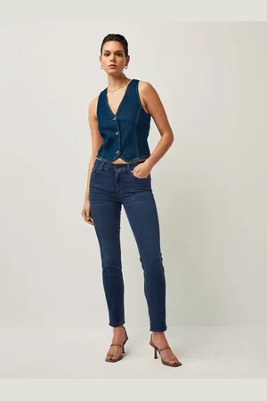 7 for all Mankind Roxanne Mid Rise Slim Leg Jeans26 R