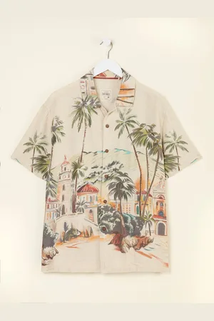 Fat Face FatFace Short Sleeve Scene Print Shirtlarge