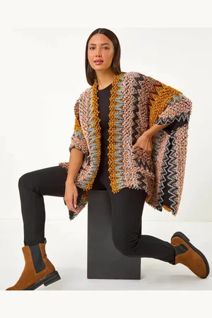 Roman Boucle Patterned Capeeen