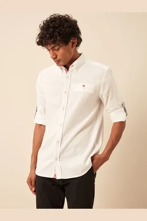 Next 100% Cotton Textured Trimmed Long Sleeve Oxford ShirtXXL