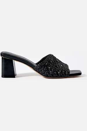 mint&berry Jay Woven Block Heel Muleseu41