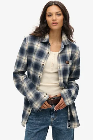 Superdry Oversized Long Sleeve Cotton Lumberjack Shirt38-40