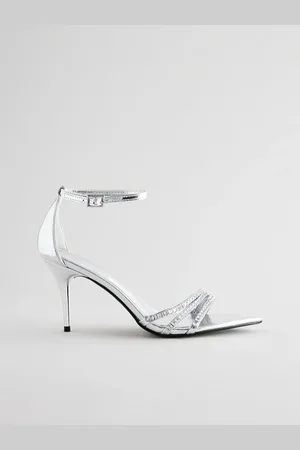 Next Forever Comfort Point Toe Jewel Trim High Heel SandalsEU 38 (UK 5)