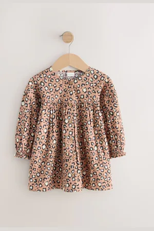 Next 100% Cotton Long Sleeve Button Through Dress (3mths-8yrs)5