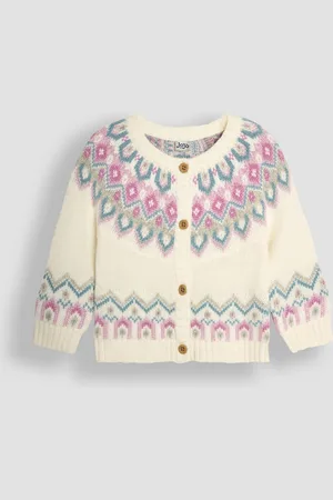 JoJo Maman Bébé Fair Isle Pattern CardiganTot 3 maanden (50