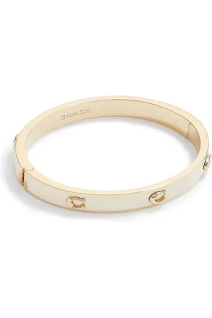 Coach Witte signature geëmailleerde armbandEén