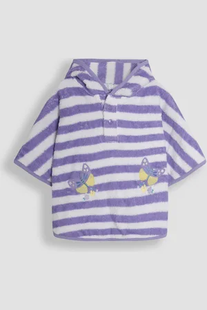 JoJo Maman Bébé 100% Cotton Butterfly Towelling Poncho8692cm