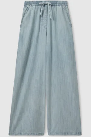 Reiss Carter jeans met denimlook en wijde pijpen32 R