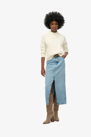 Superdry Denim Split Maxi Skirt54