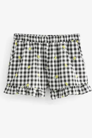 Next 100% Cotton Embroidered Gingham Boy Shorts42long