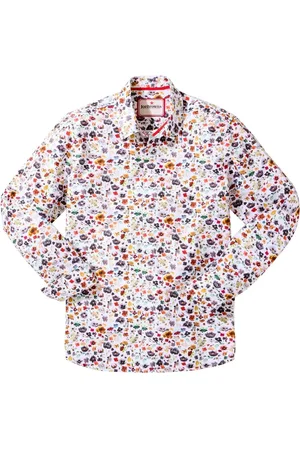 Joe Browns Spring Ditsy Floral Print Long Sleeve 100% Cotton Shirtmedium