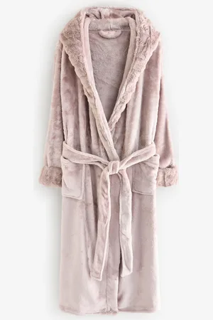 Boux Avenue Comfortabele lange badjas van imitatiebontS