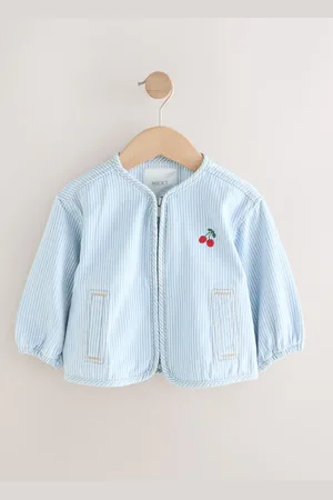 Next 100% Cotton Stripe Zip Through Jacket (3mths-7yrs)8086cm