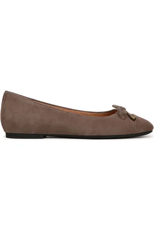 Vionic Wide Fit Blue Klara Arch Support Ballet Flatseu39