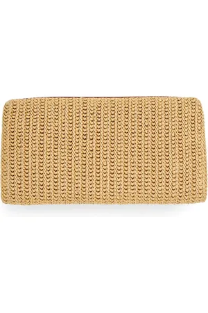 JONES BOOTMAKER Natural Wylie Fold Over Clutcheen