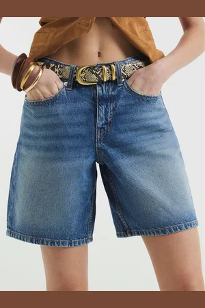 River Island Lange Bermuda Denim shorts van 100% katoen44