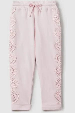 Reiss Sophie Sophie Teen Cotton Broderie Drawstring Trousers12