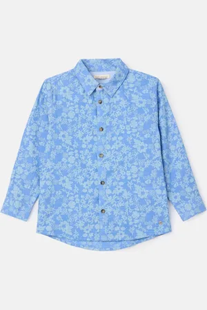 Angel & Rocket Faes Chambray Floral Printed 100% Cotton Shirt4 Jaar (104cm)