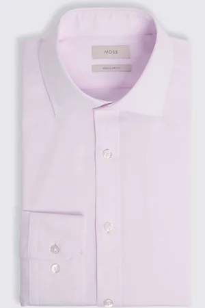 Moss Regular Fit Dobby Stretch Shirt38 cm R (UK 15 R)