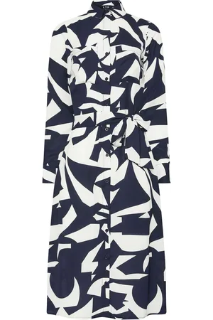 Long Tall Sally Abstract Print Midi Shirt Dress44 Tall