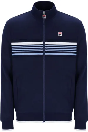 Fila Vasco Cut and Sew Track Jacket Jacquard TapeMedium