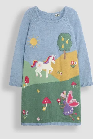 JoJo Maman Bébé Scene Knitted Dress6