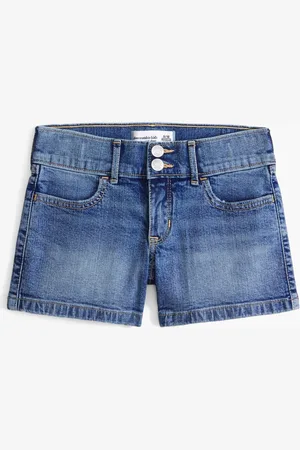 Abercrombie & Fitch Medium Wash Low Rise Denim Shorts166168cm